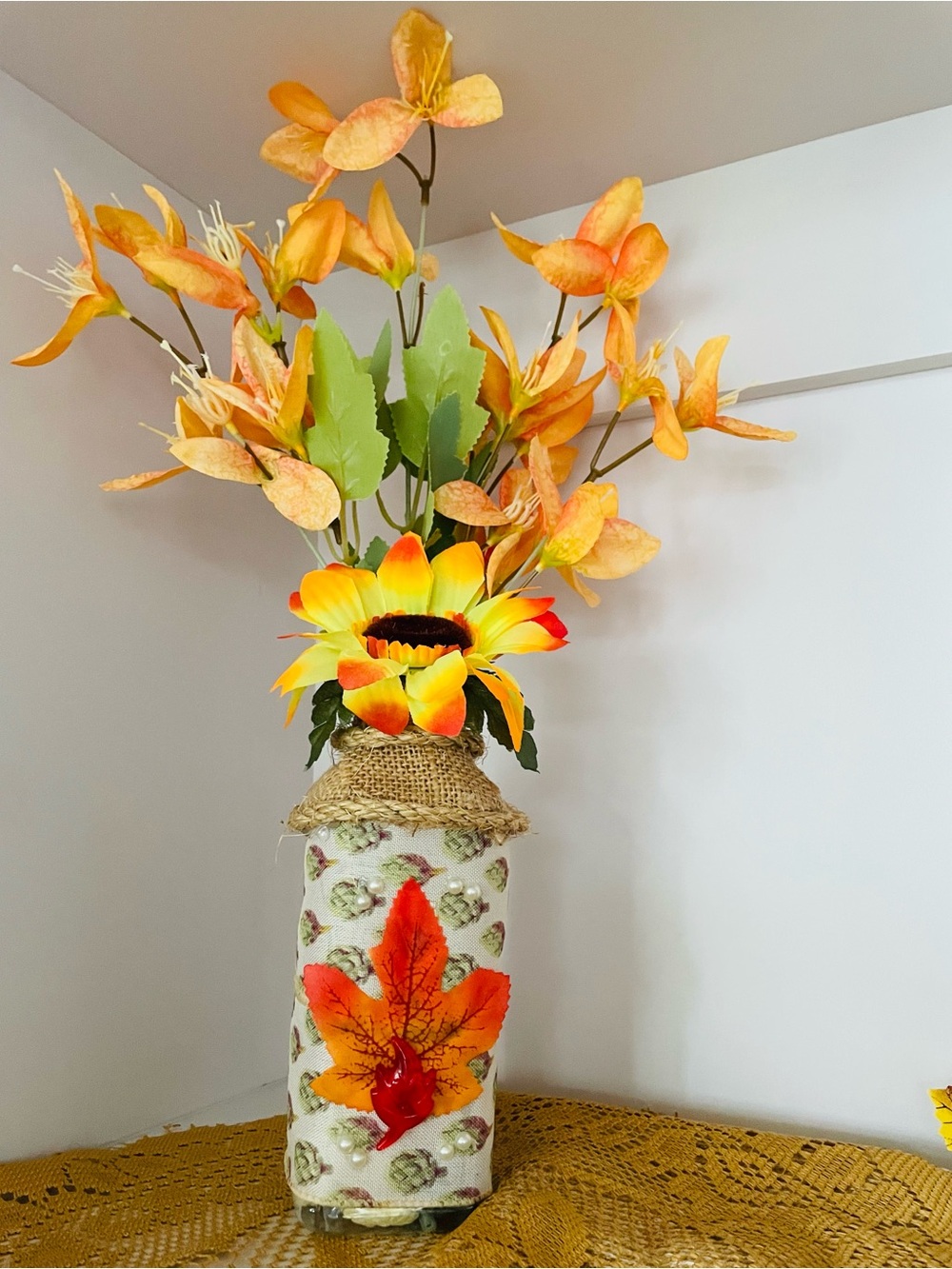 Autumn flower arrangement